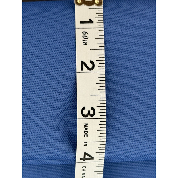 KAVU Cocoa Beach Travel Tote/Sling Bag Blue Canvas/Yellow Mesh Summer Adventure - Picture 10 of 13